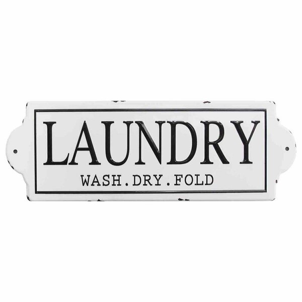 Kd Estanteria Laundry Wall Decor White KD3699894